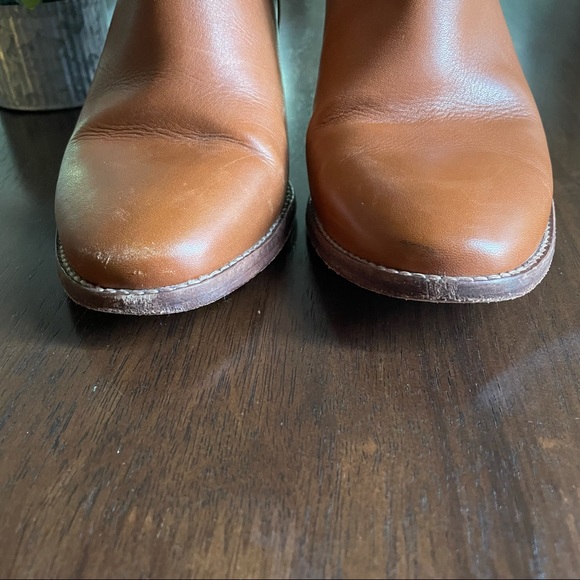 Madewell Billy Ankle Boot Leather English Saddle Size 9 - Picture 4 of 13